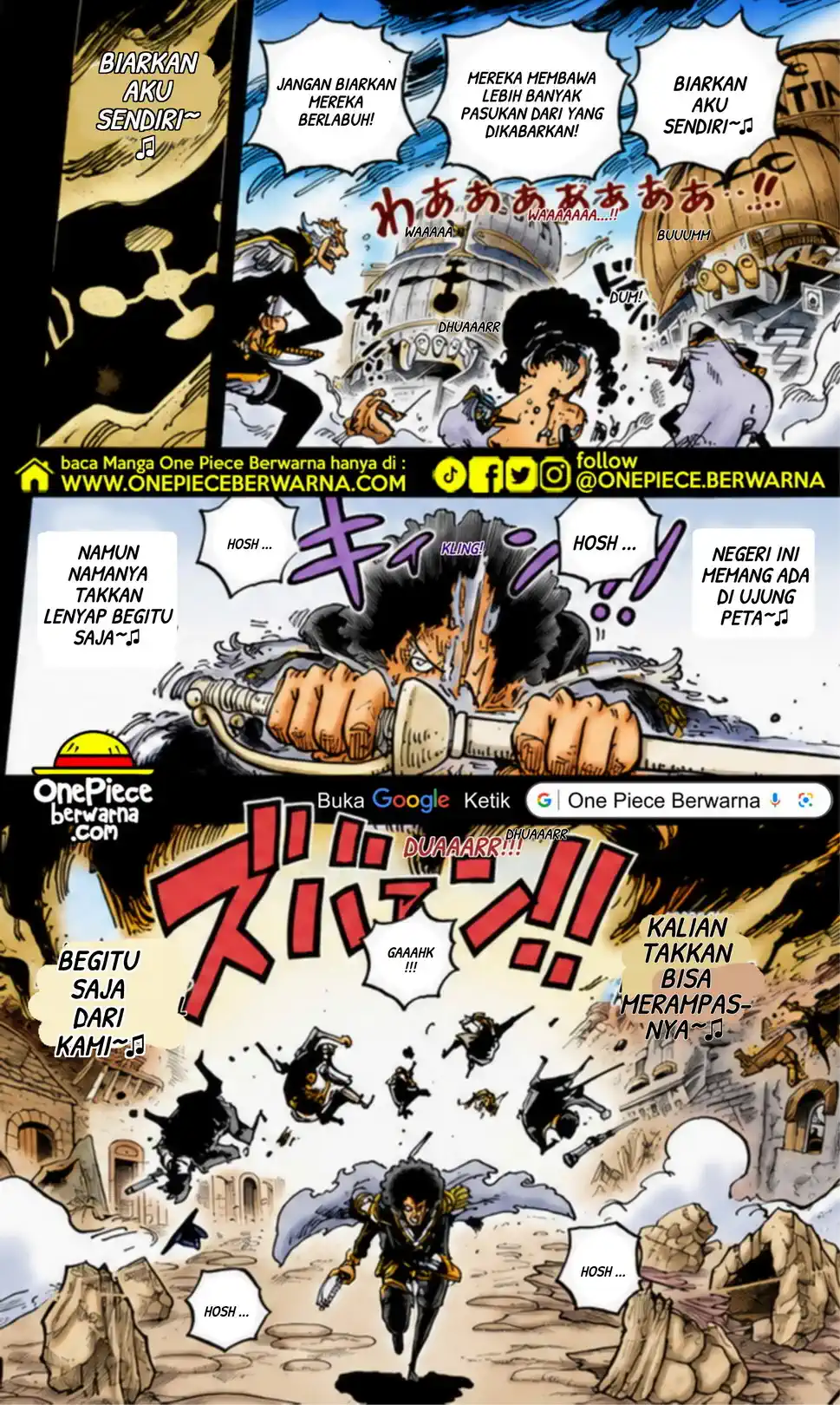 One Piece berwarna 1185 1186 1187 bahasa indonesia
